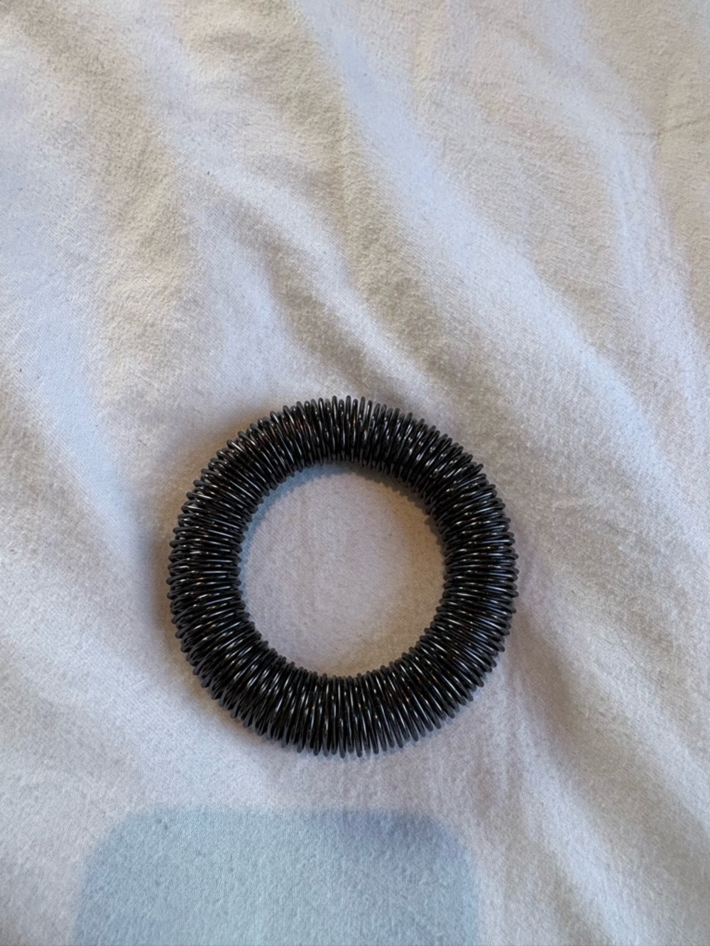 Black Coil Gunmetal Sterling Silver Bracelet